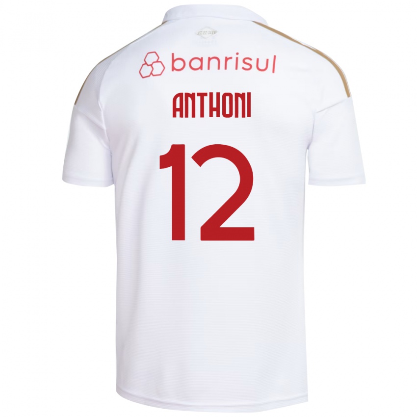 גברים Anthoni #12 אדום לבן הרחק ג'רזי 2026/27 חולצה קצרה
