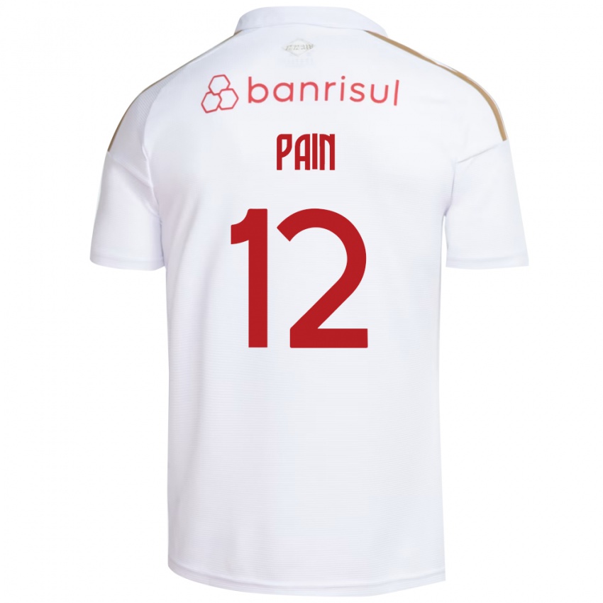 גברים Luan Pain #12 אדום לבן הרחק ג'רזי 2026/27 חולצה קצרה