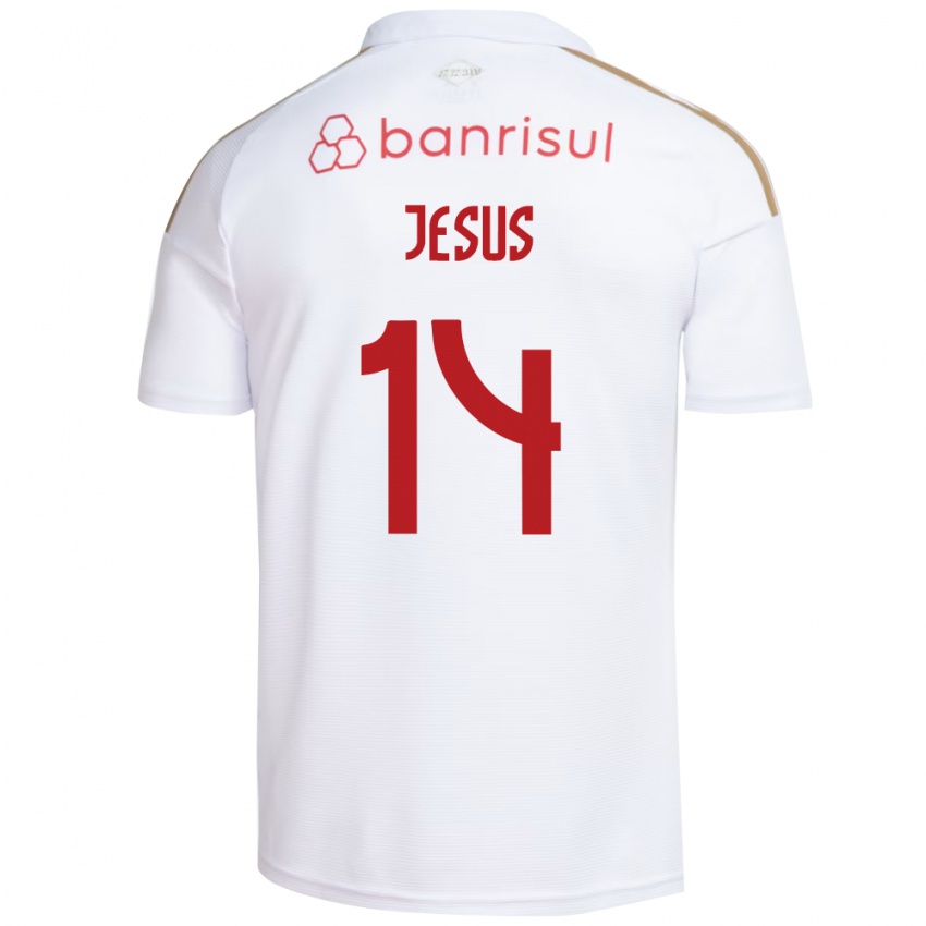 גברים Victor Jesus #14 אדום לבן הרחק ג'רזי 2026/27 חולצה קצרה