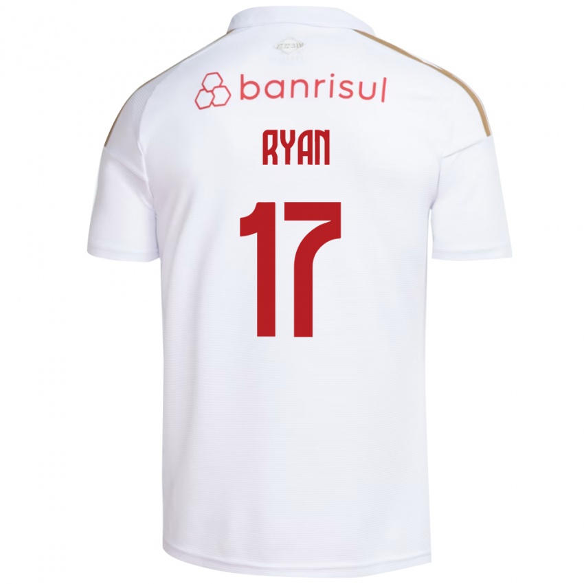 גברים Gabriel Ryan #17 אדום לבן הרחק ג'רזי 2026/27 חולצה קצרה