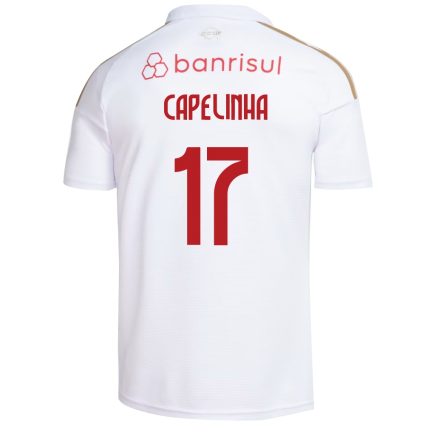 גברים Capelinha #17 אדום לבן הרחק ג'רזי 2026/27 חולצה קצרה