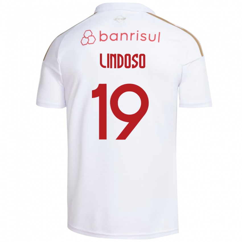 גברים Rodrigo Lindoso #19 אדום לבן הרחק ג'רזי 2026/27 חולצה קצרה