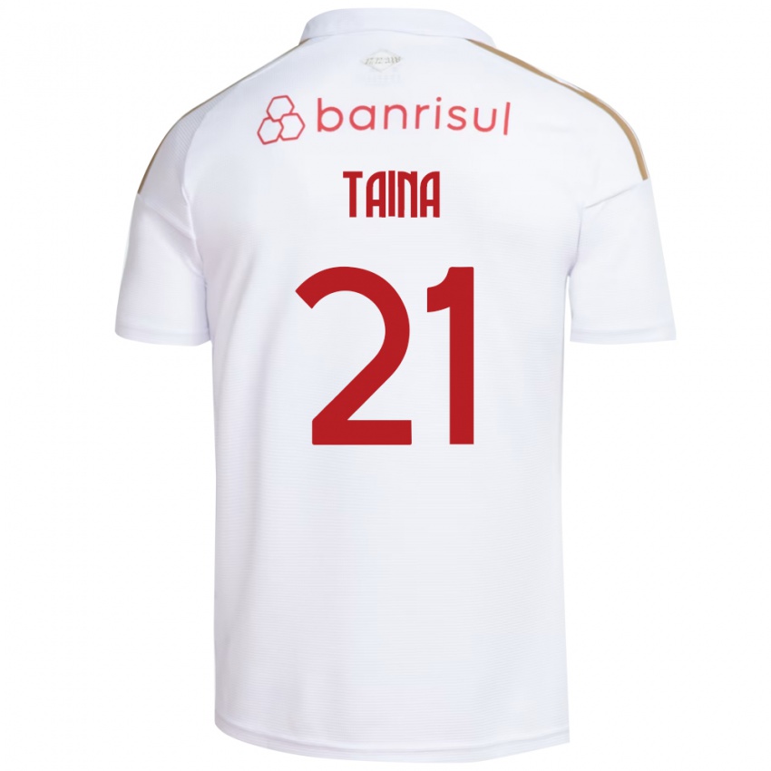 גברים Taina #21 אדום לבן הרחק ג'רזי 2026/27 חולצה קצרה