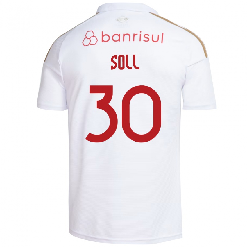 גברים Soll #30 אדום לבן הרחק ג'רזי 2026/27 חולצה קצרה