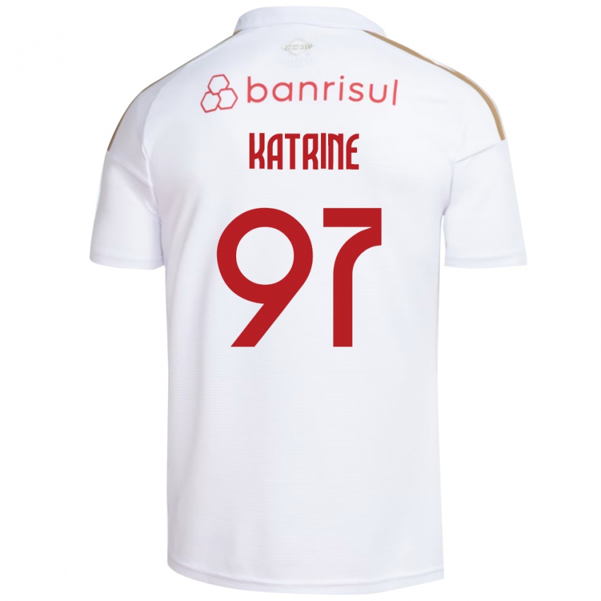 גברים Katrine #97 אדום לבן הרחק ג'רזי 2026/27 חולצה קצרה