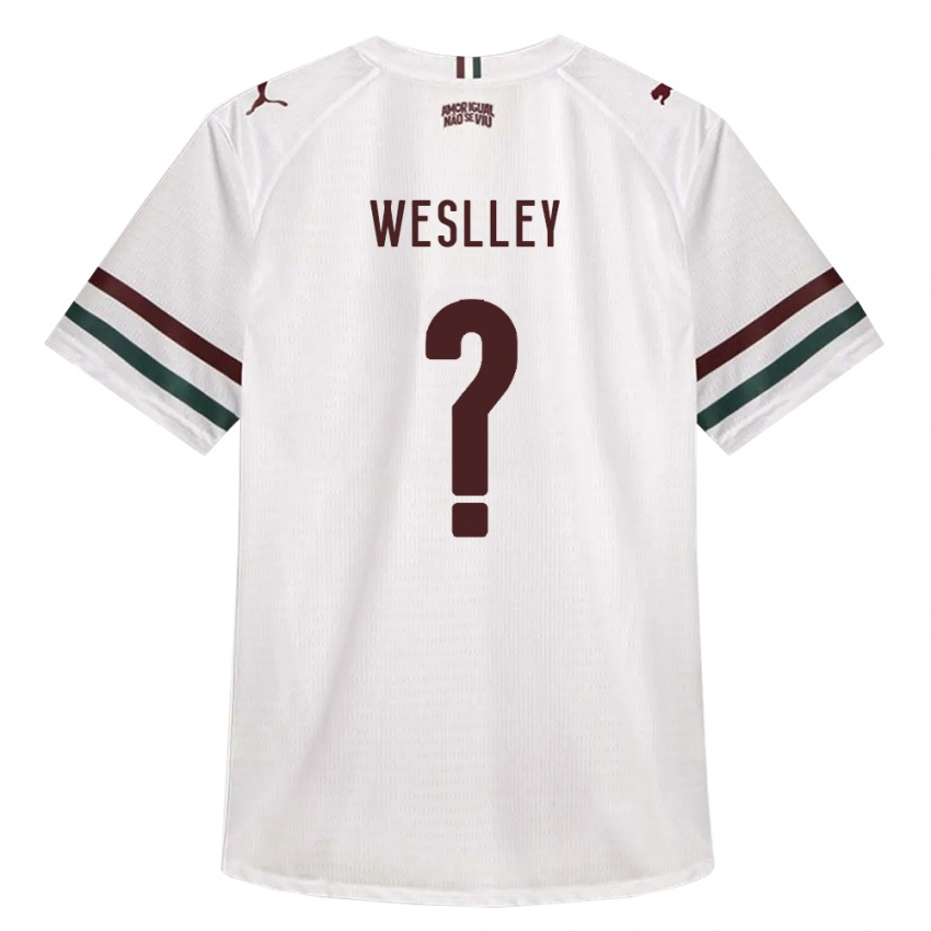 גברים Weslley #0 לבן ירוק בורדו הרחק ג'רזי 2026/27 חולצה קצרה