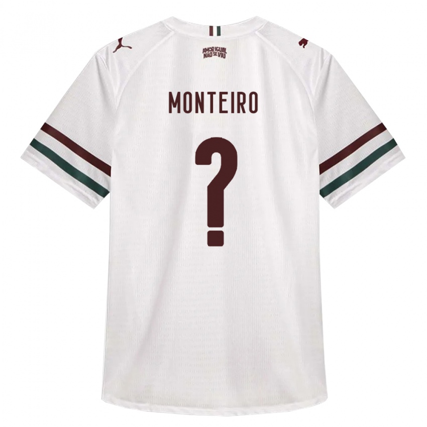 גברים Rafael Monteiro #0 לבן ירוק בורדו הרחק ג'רזי 2026/27 חולצה קצרה