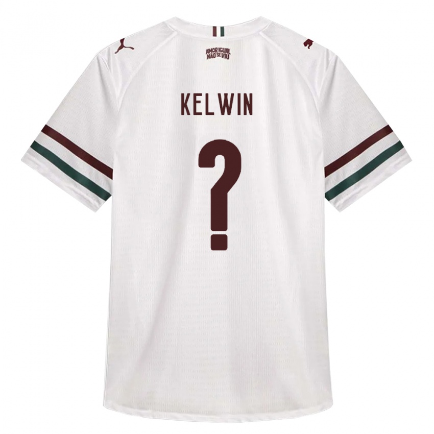 גברים Kelwin #0 לבן ירוק בורדו הרחק ג'רזי 2026/27 חולצה קצרה