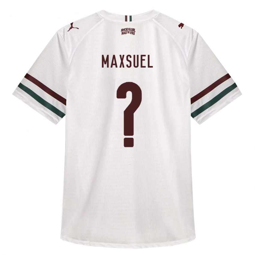 גברים Maxsuel #0 לבן ירוק בורדו הרחק ג'רזי 2026/27 חולצה קצרה