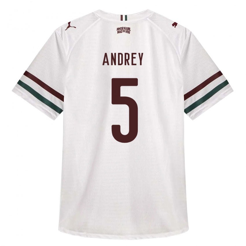 גברים Andrey #5 לבן ירוק בורדו הרחק ג'רזי 2026/27 חולצה קצרה