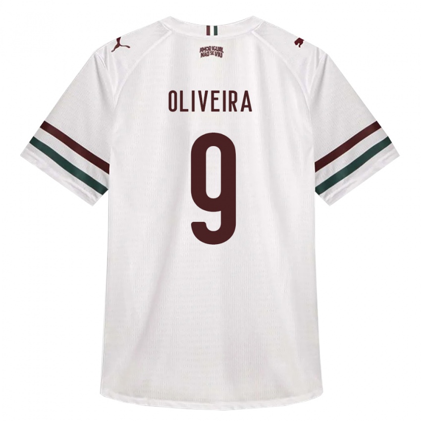 גברים Samuell Oliveira #9 לבן ירוק בורדו הרחק ג'רזי 2026/27 חולצה קצרה