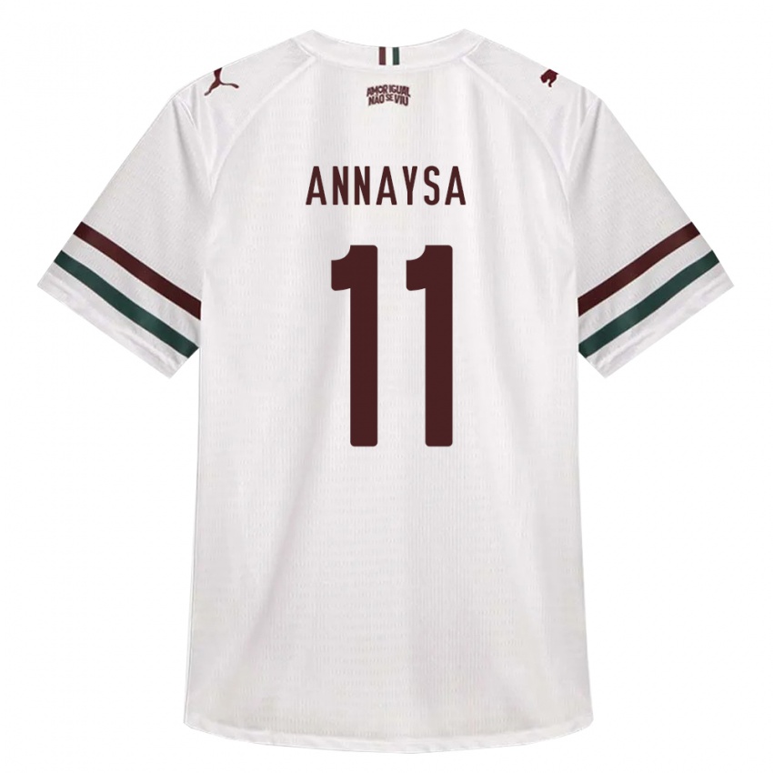 גברים Annaysa #11 לבן ירוק בורדו הרחק ג'רזי 2026/27 חולצה קצרה