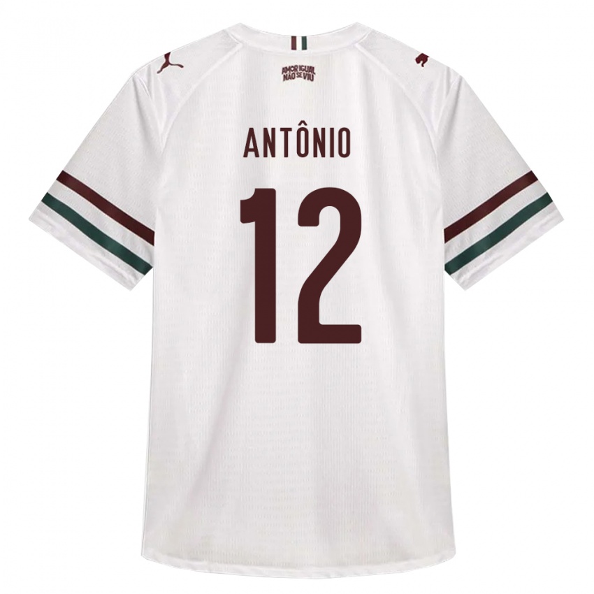 גברים Pedro Antônio #12 לבן ירוק בורדו הרחק ג'רזי 2026/27 חולצה קצרה