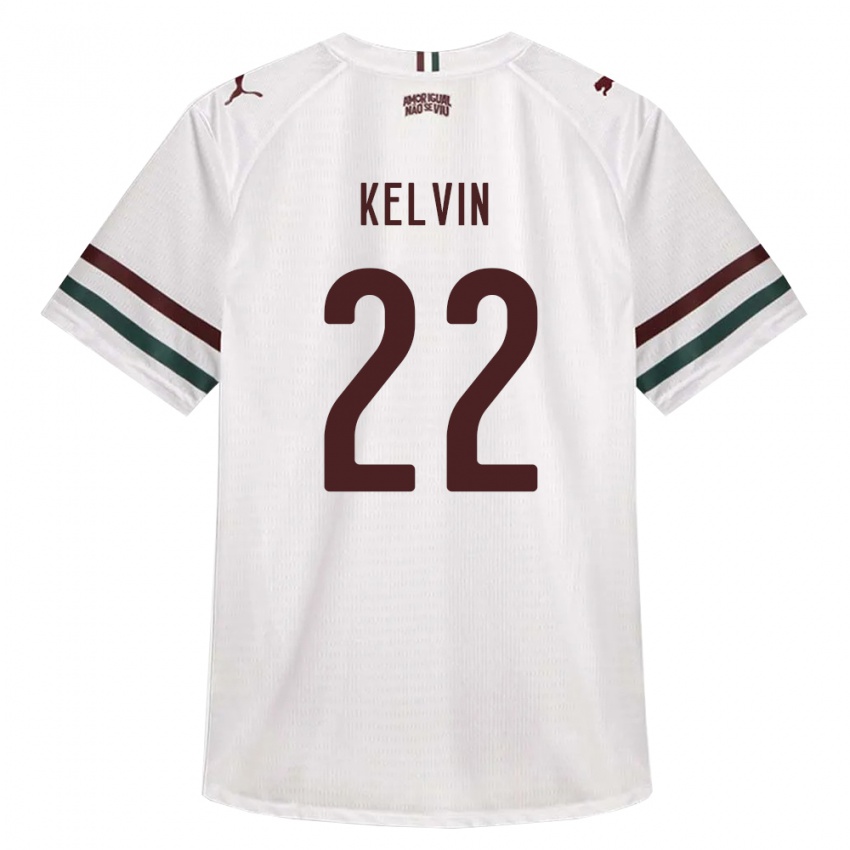 גברים Kelvin #22 לבן ירוק בורדו הרחק ג'רזי 2026/27 חולצה קצרה