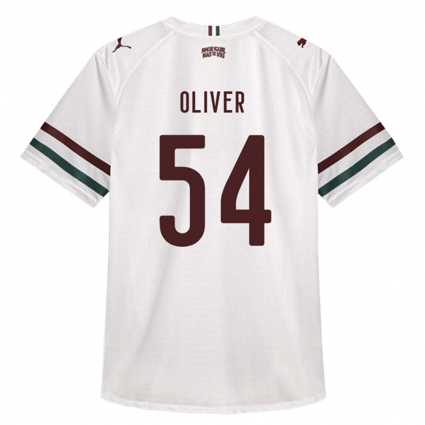 גברים Oliver #54 לבן ירוק בורדו הרחק ג'רזי 2026/27 חולצה קצרה