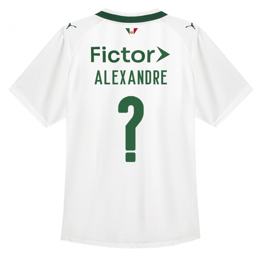 גברים Alexandre #0 ירוק לבן הרחק ג'רזי 2026/27 חולצה קצרה