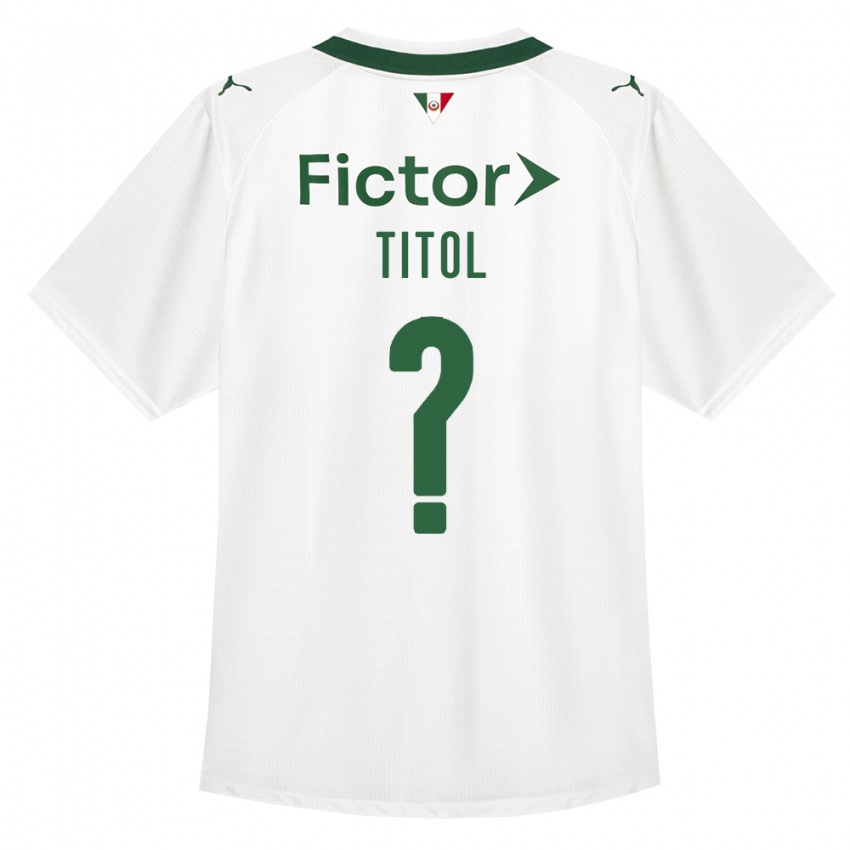 גברים Lucas Titol #0 ירוק לבן הרחק ג'רזי 2026/27 חולצה קצרה