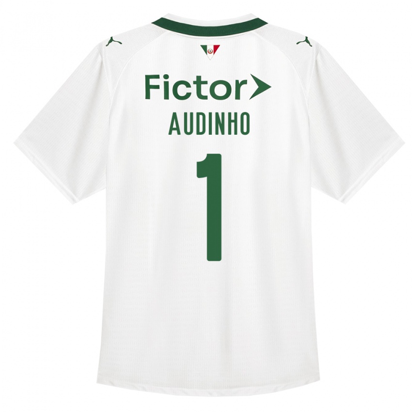 גברים Audinho #1 ירוק לבן הרחק ג'רזי 2026/27 חולצה קצרה