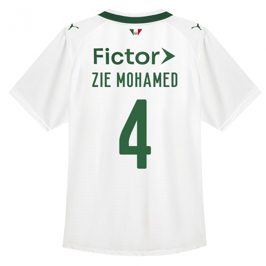 גברים Kone Zie Mohamed #4 ירוק לבן הרחק ג'רזי 2026/27 חולצה קצרה