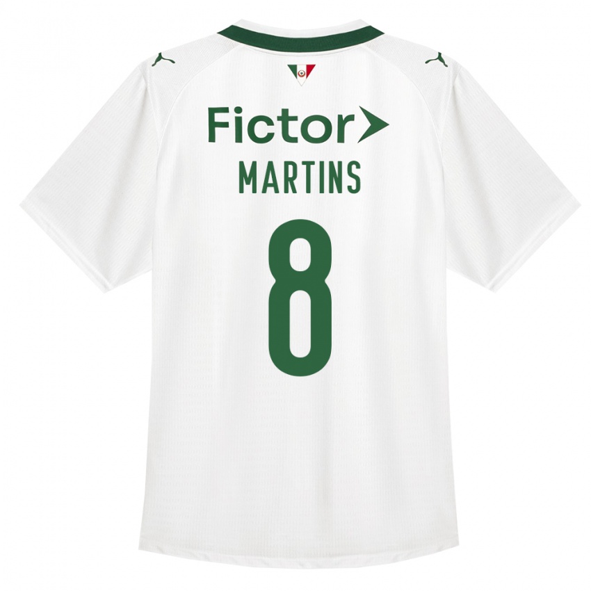 גברים Diany Martins #8 ירוק לבן הרחק ג'רזי 2026/27 חולצה קצרה