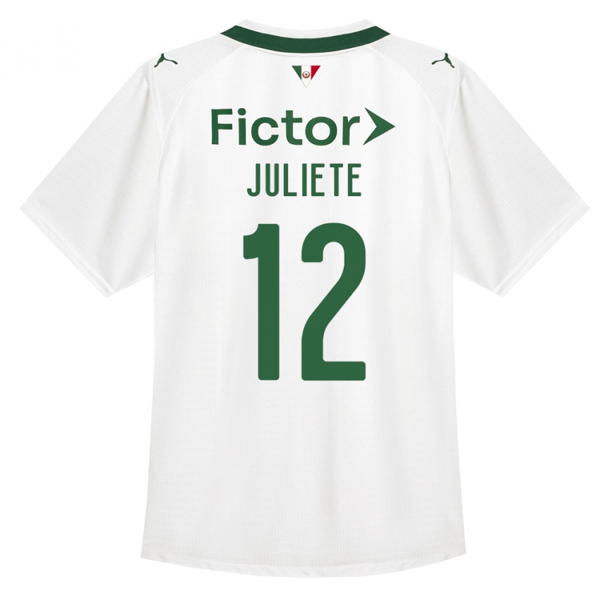 גברים Juliete #12 ירוק לבן הרחק ג'רזי 2026/27 חולצה קצרה