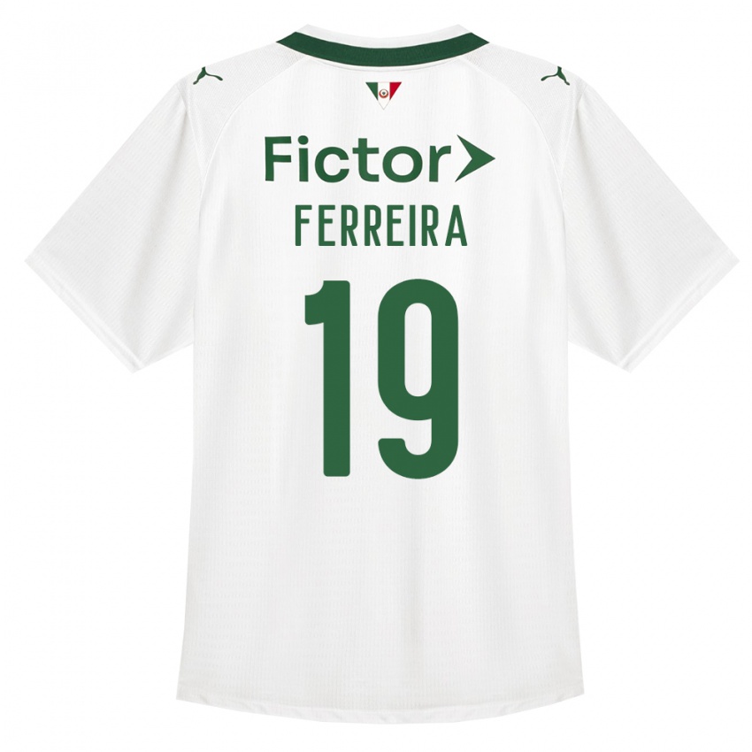 גברים Letícia Ferreira #19 ירוק לבן הרחק ג'רזי 2026/27 חולצה קצרה
