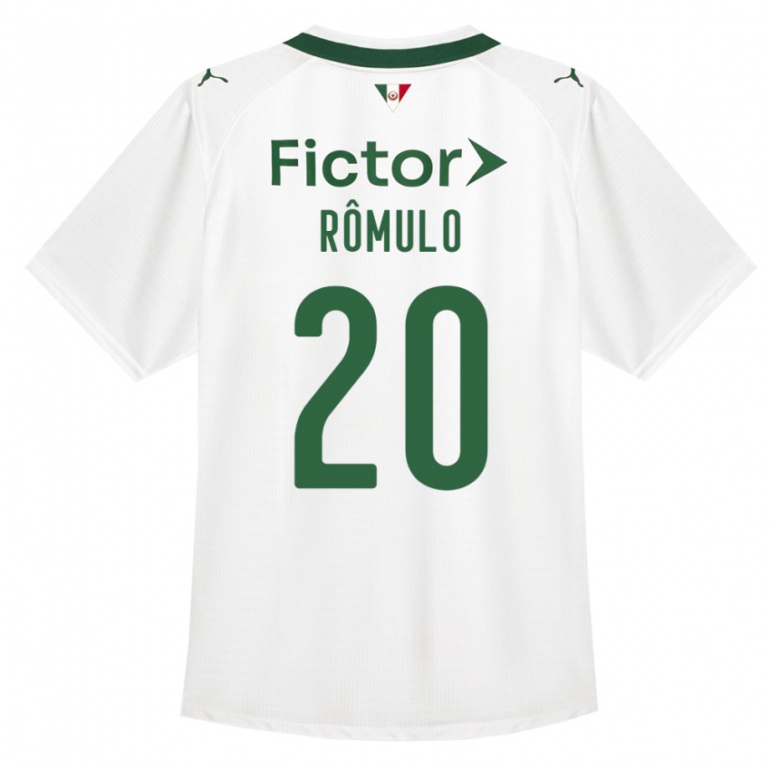 גברים Rômulo #20 ירוק לבן הרחק ג'רזי 2026/27 חולצה קצרה