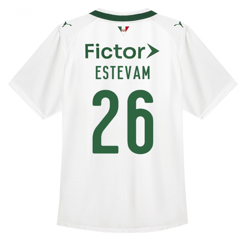 גברים Laís Estevam #26 ירוק לבן הרחק ג'רזי 2026/27 חולצה קצרה