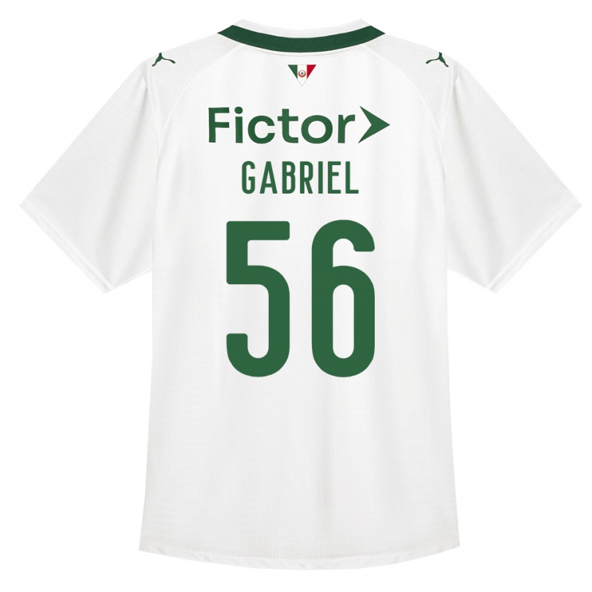 גברים Arthur Gabriel #56 ירוק לבן הרחק ג'רזי 2026/27 חולצה קצרה