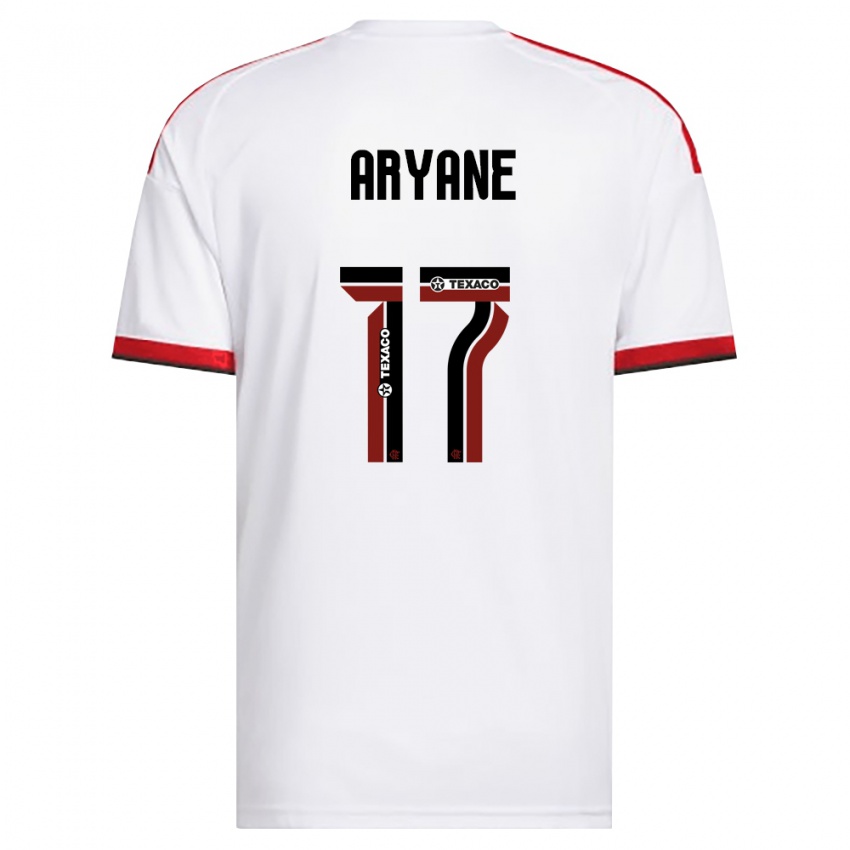 גברים Aryane #17 לבן אדום שחור הרחק ג'רזי 2026/27 חולצה קצרה