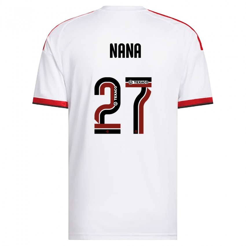 גברים Nana #27 לבן אדום שחור הרחק ג'רזי 2026/27 חולצה קצרה