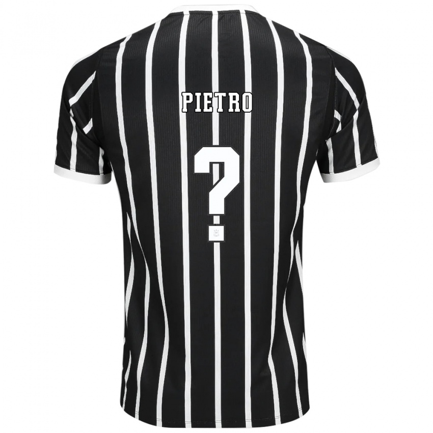 גברים Pietro #0 שחור לבן אדום הרחק ג'רזי 2026/27 חולצה קצרה