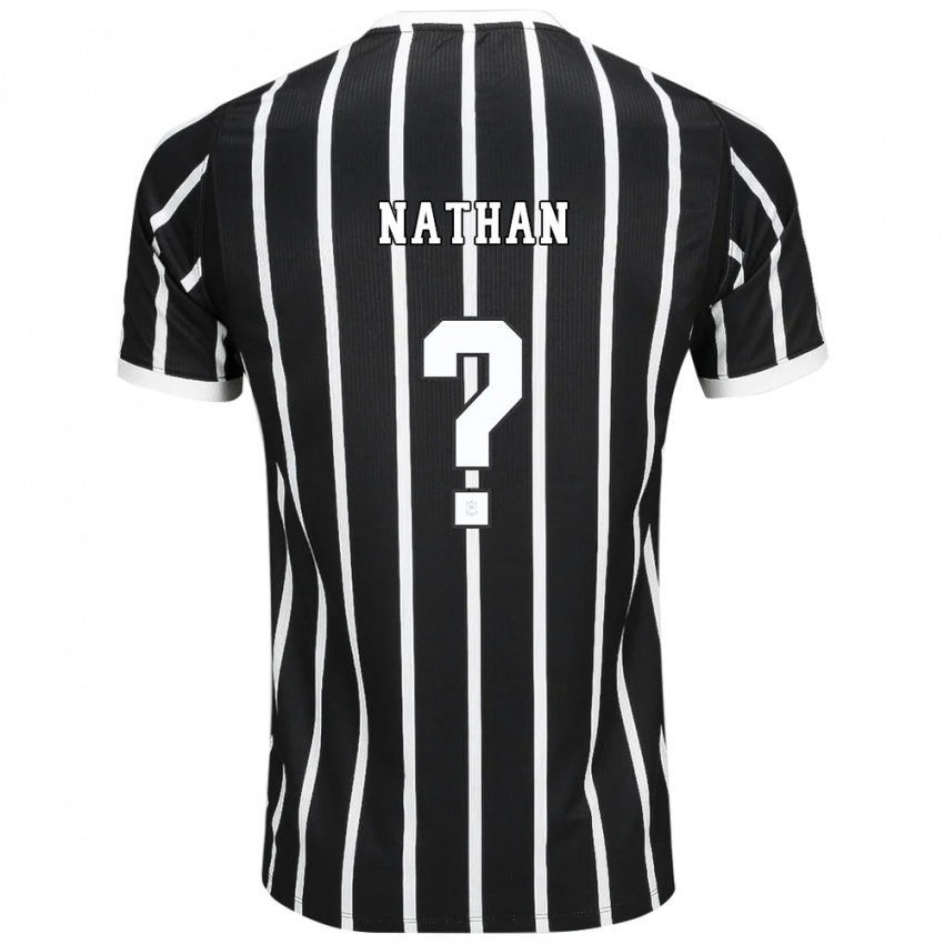 גברים Nathan #0 שחור לבן אדום הרחק ג'רזי 2026/27 חולצה קצרה