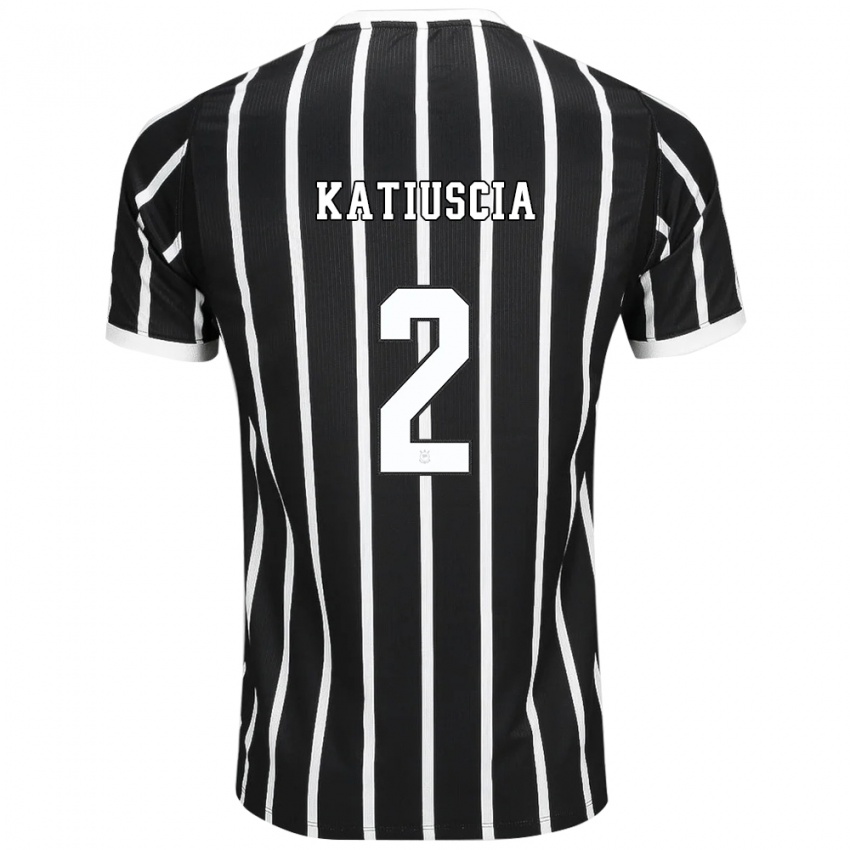 גברים Katiuscia #2 שחור לבן אדום הרחק ג'רזי 2026/27 חולצה קצרה