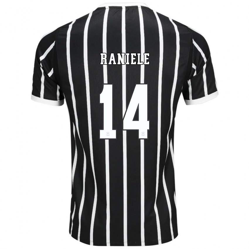 גברים Raniele #14 שחור לבן אדום הרחק ג'רזי 2026/27 חולצה קצרה