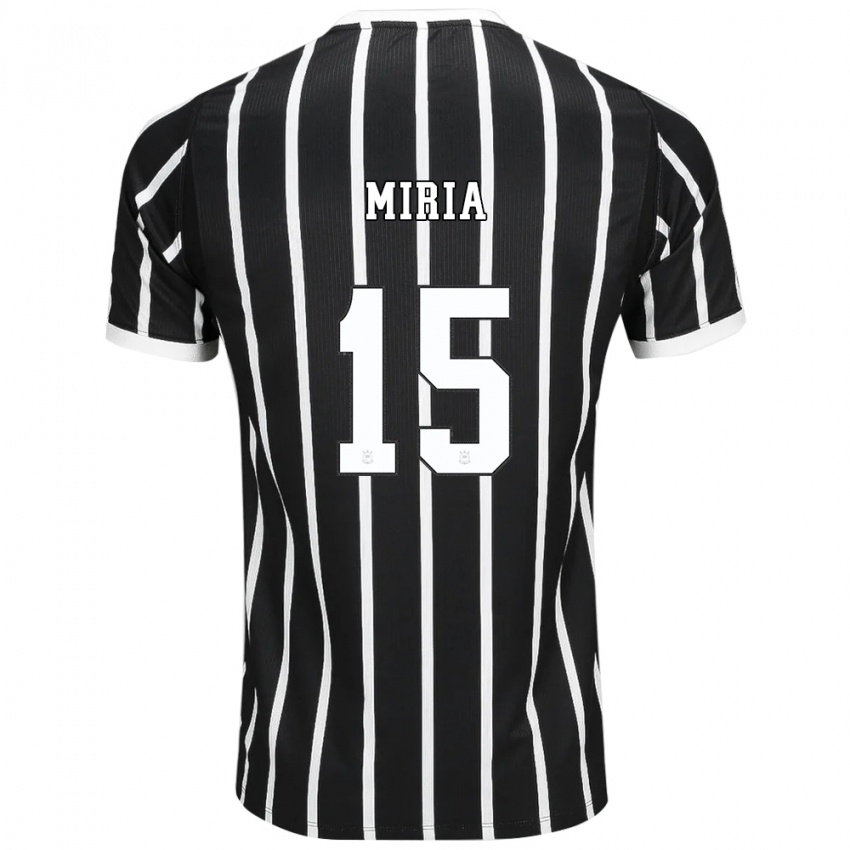 גברים Miria #15 שחור לבן אדום הרחק ג'רזי 2026/27 חולצה קצרה