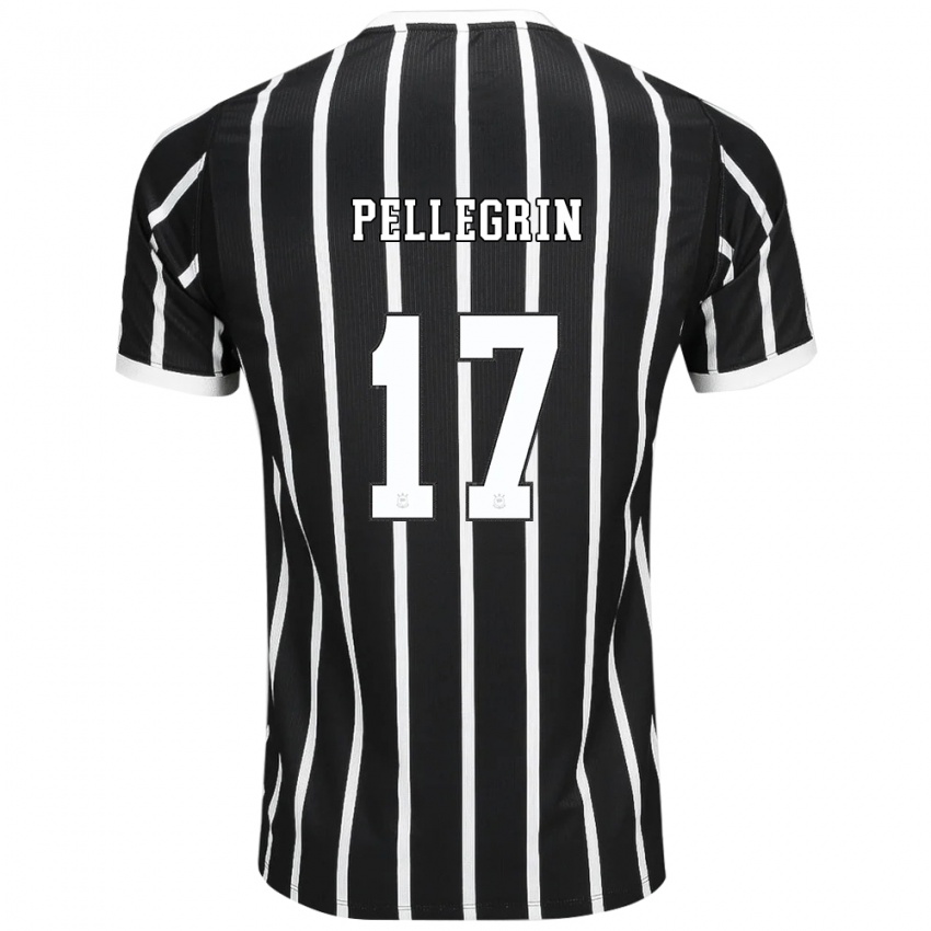 גברים Pellegrin #17 שחור לבן אדום הרחק ג'רזי 2026/27 חולצה קצרה