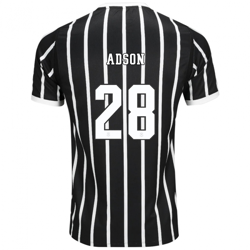 גברים Adson #28 שחור לבן אדום הרחק ג'רזי 2026/27 חולצה קצרה