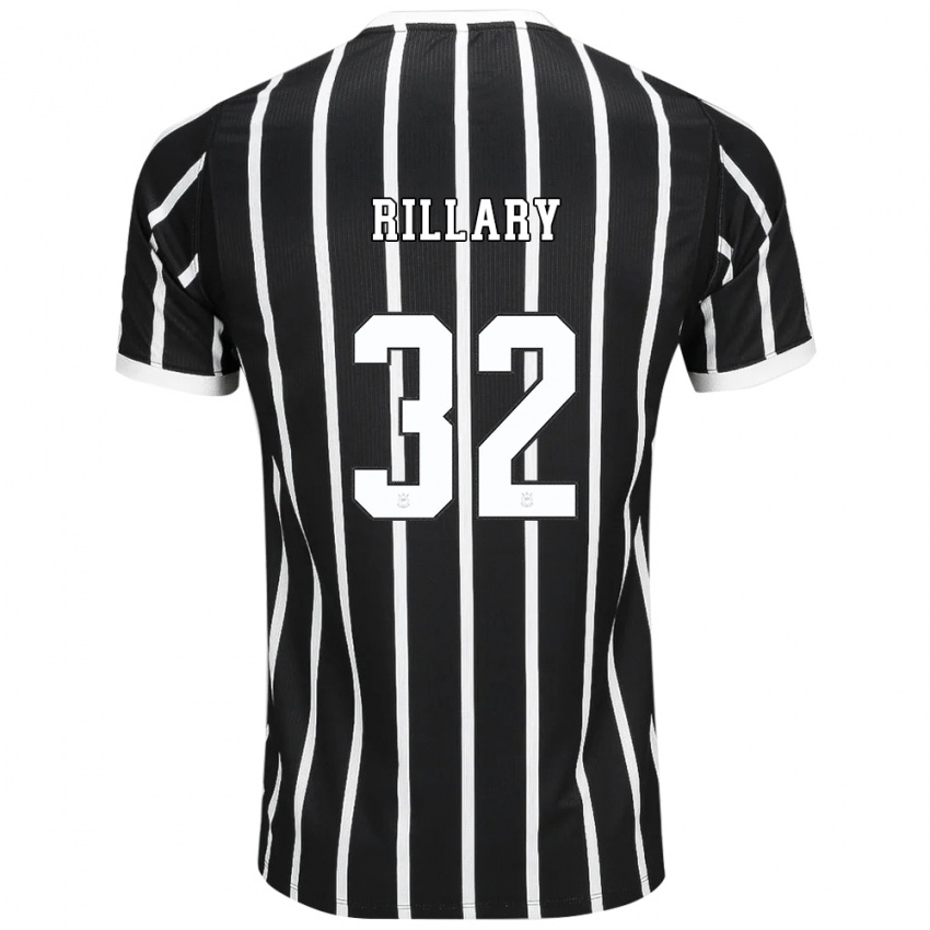 גברים Rillary #32 שחור לבן אדום הרחק ג'רזי 2026/27 חולצה קצרה