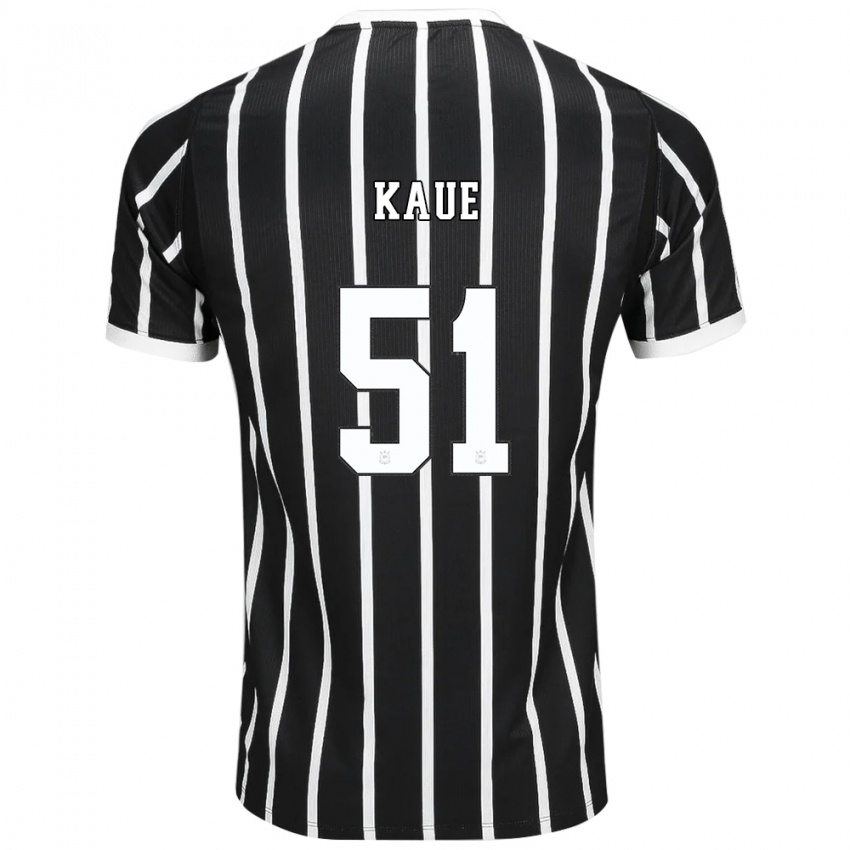 גברים Kauê #51 שחור לבן אדום הרחק ג'רזי 2026/27 חולצה קצרה