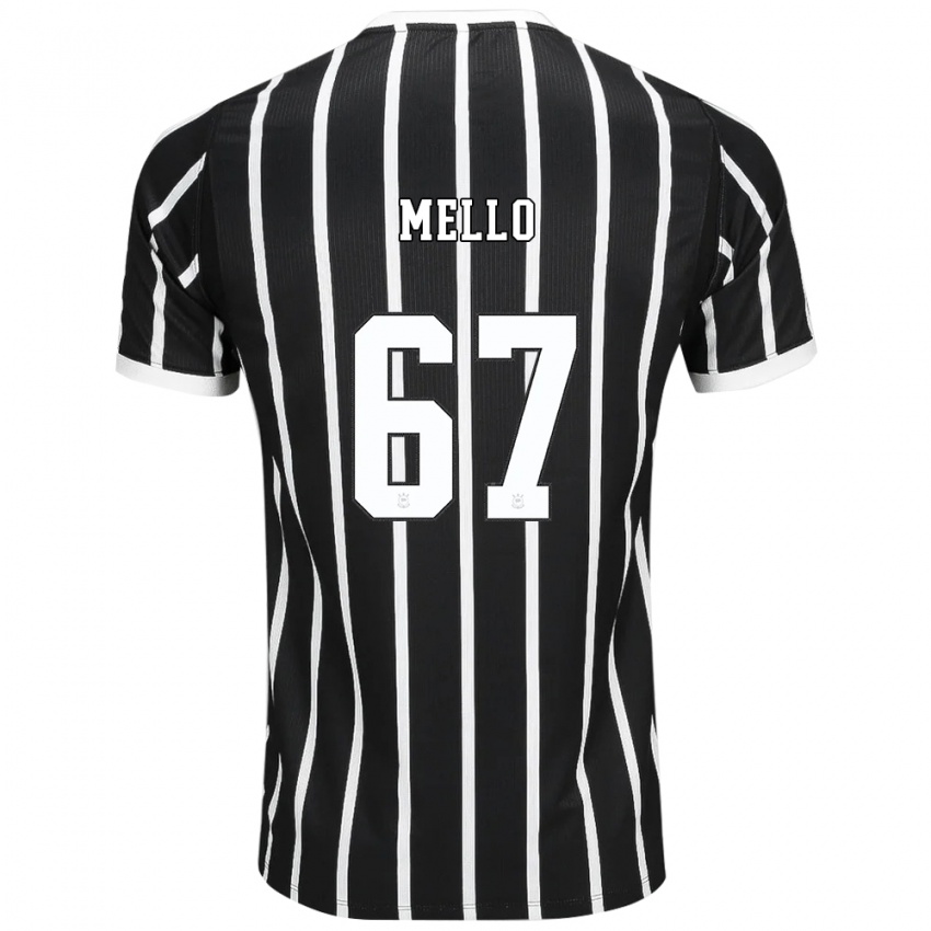 גברים Nícollas #67 שחור לבן אדום הרחק ג'רזי 2026/27 חולצה קצרה