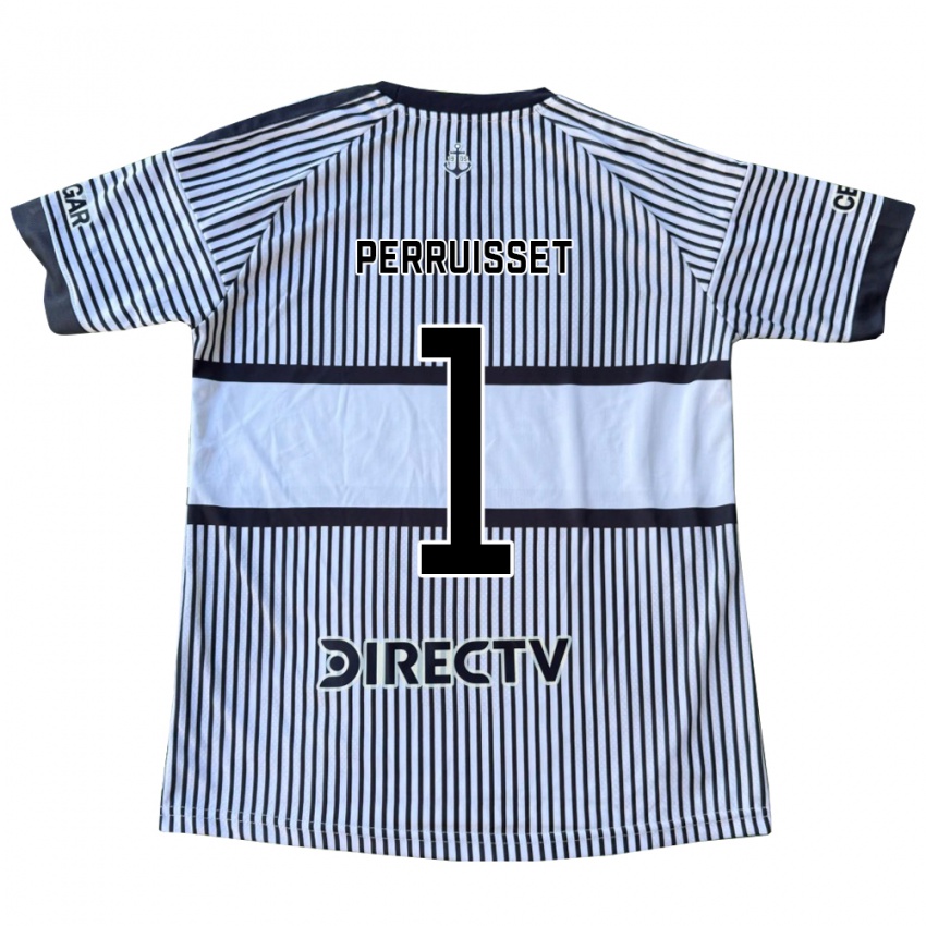 גברים Thiago Perruisset #1 לבן שחור צהוב הרחק ג'רזי 2026/27 חולצה קצרה