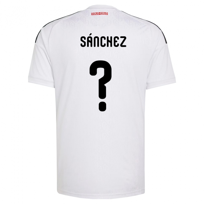 נשים Bastian Sánchez #0 לבן שחור ג'רזי ביתית 2026/27 חולצה קצרה