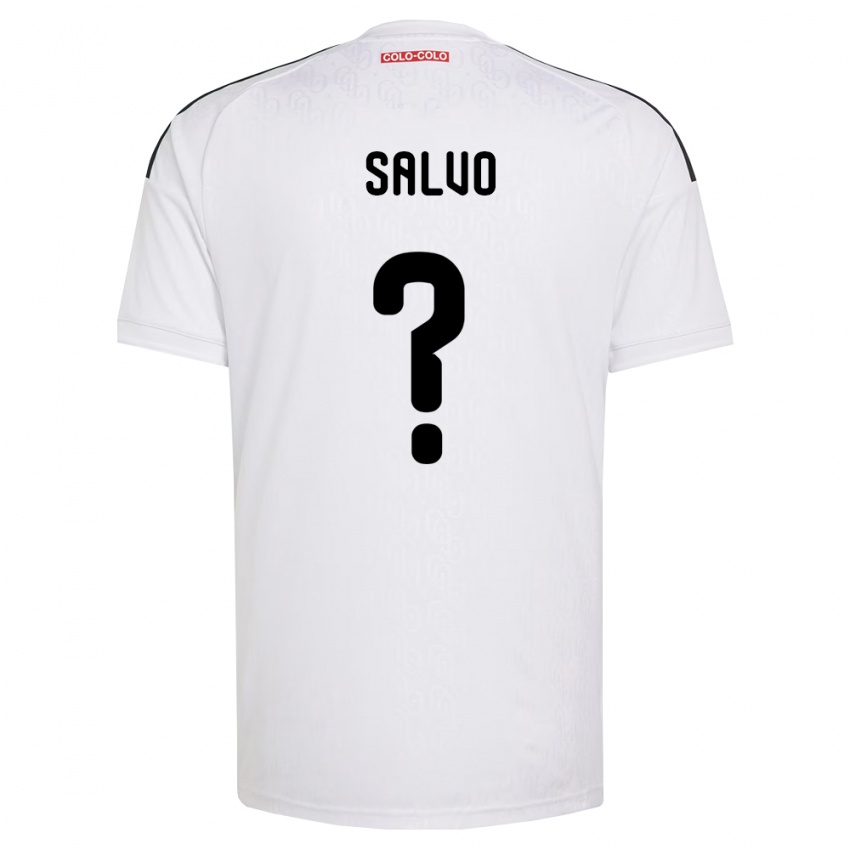 נשים Claudio Salvo #0 לבן שחור ג'רזי ביתית 2026/27 חולצה קצרה