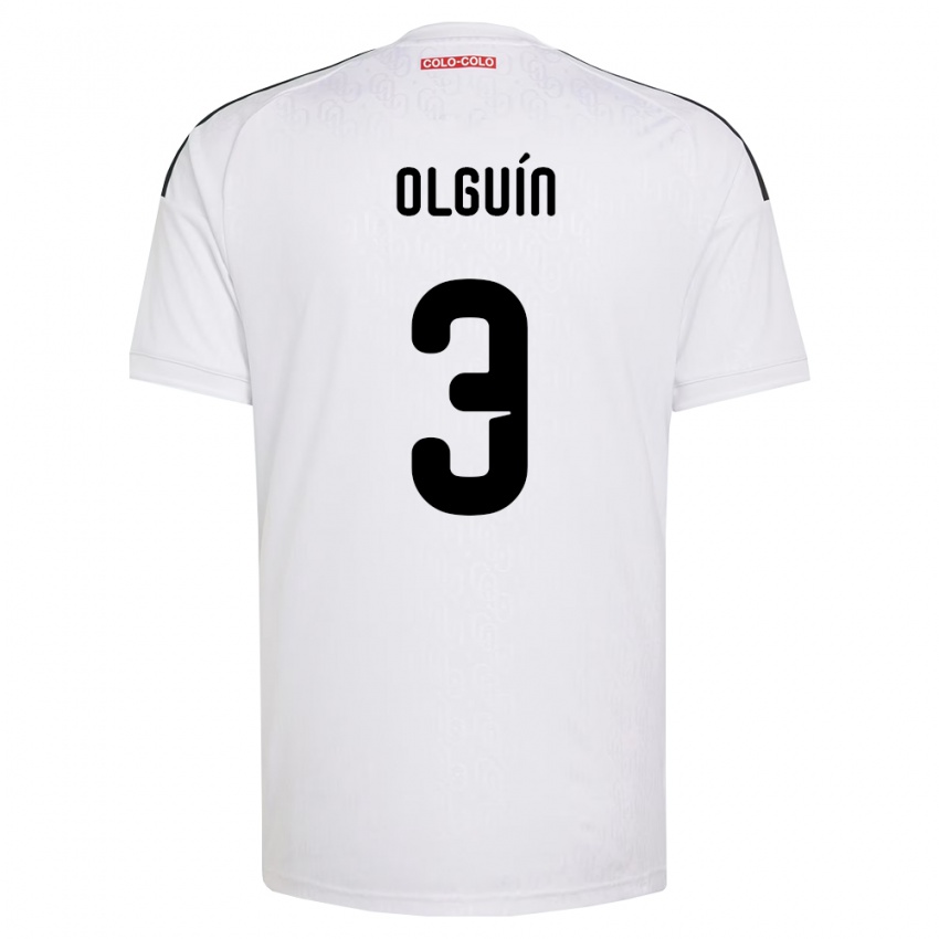 נשים Alonso Olguín #3 לבן שחור ג'רזי ביתית 2026/27 חולצה קצרה