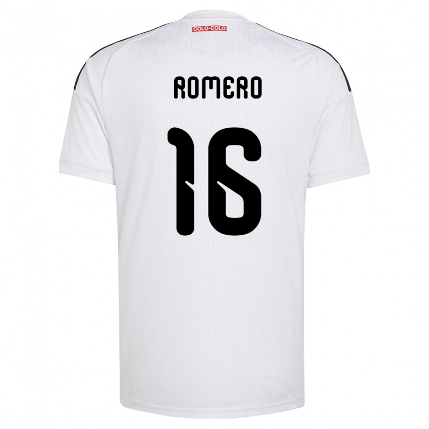 נשים Evanz Romero #16 לבן שחור ג'רזי ביתית 2026/27 חולצה קצרה