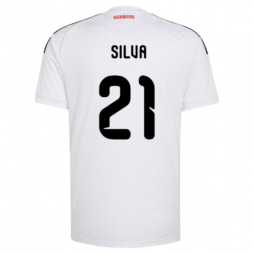 נשים Agustin Silva #21 לבן שחור ג'רזי ביתית 2026/27 חולצה קצרה