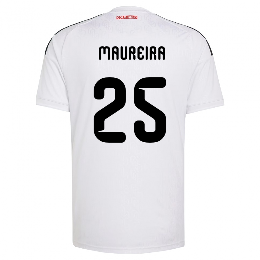 נשים Gabriel Maureira #25 לבן שחור ג'רזי ביתית 2026/27 חולצה קצרה