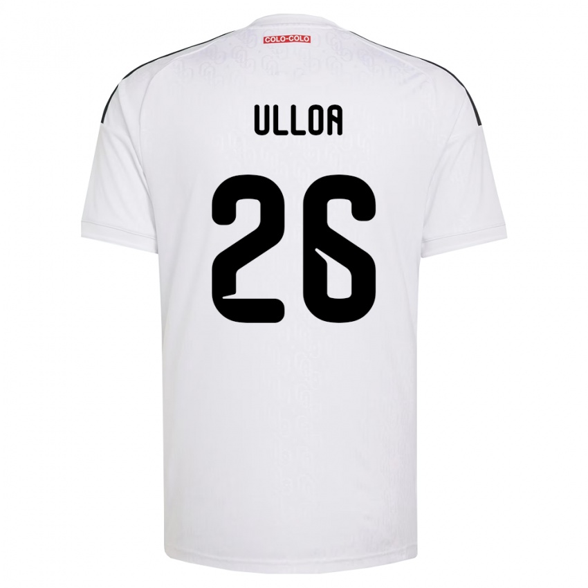 נשים Diego Ulloa #26 לבן שחור ג'רזי ביתית 2026/27 חולצה קצרה