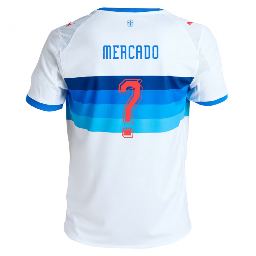 נשים Felipe Mercado #0 לבן כחול שמיים ג'רזי ביתית 2026/27 חולצה קצרה